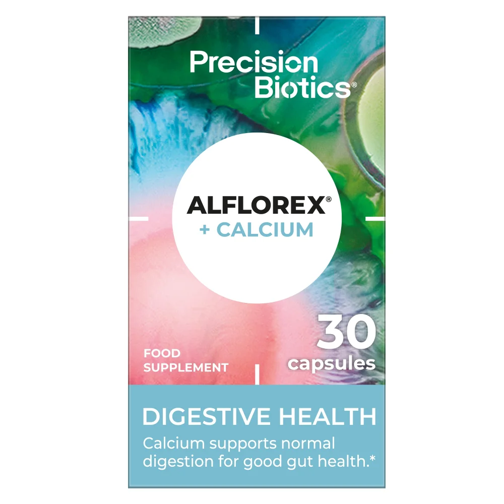 Alflorex® + Calcium - Daily Gut Supplement - 30 Capsules Image 1