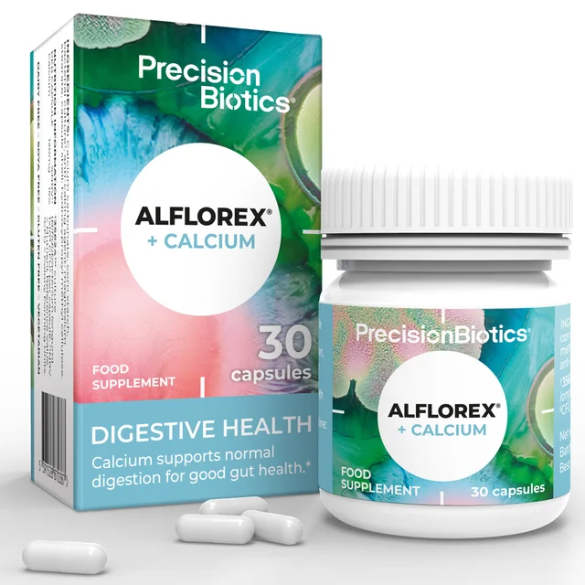 Alflorex® + Calcium - Daily Gut Supplement - 30 Capsules