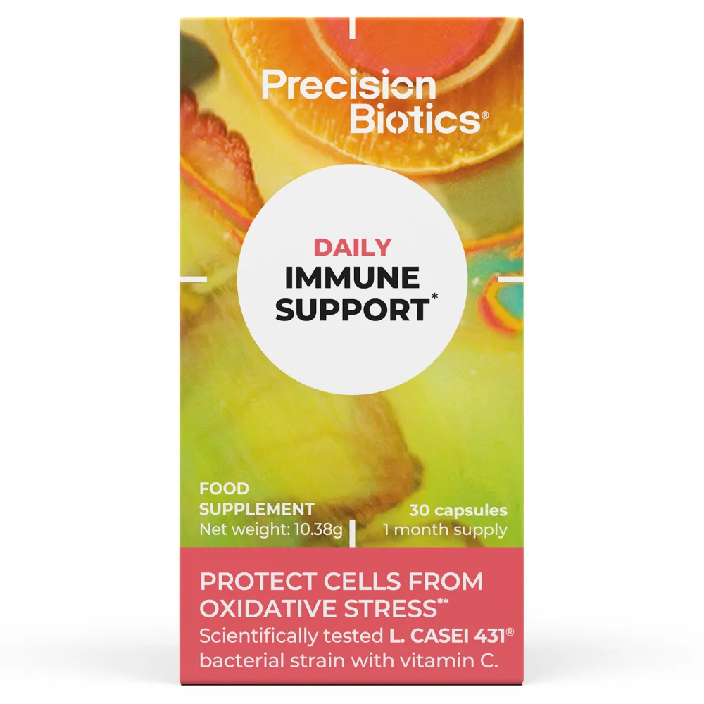 PrecisionBiotics® Daily Immune Support Gut and Immune Health Supplement - 30 Capsules Image 1