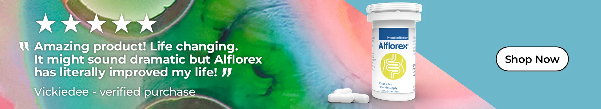 5 Stars -Amazing product! Life changing. It might sound dramatic but Alforex has literally improved my life. Vickiedee, Verified Purchase. Shop Now