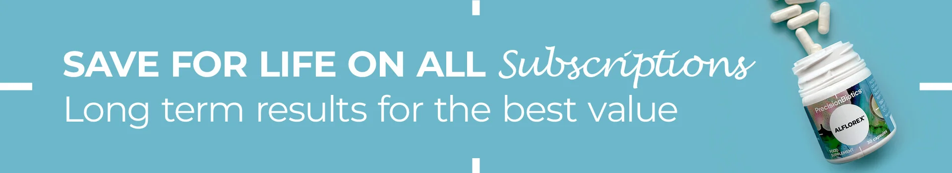 Save for life on all subscriptions - long term results for the best value