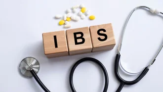 IBS sign and stethoscope next to it