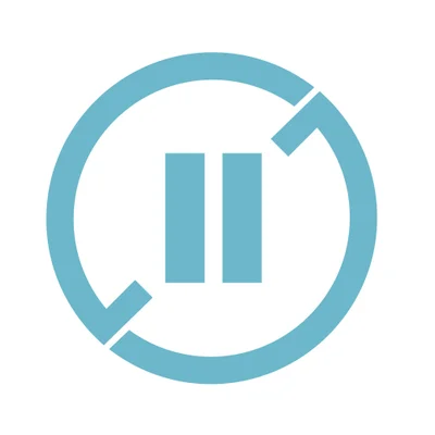 Blue pause button with circular arrows icon representing the option to skip or pause your subscription