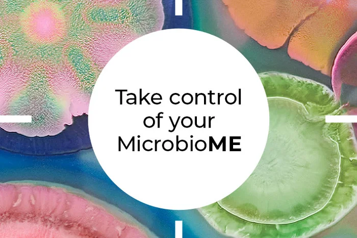 'Take control of your MicrobioME' text